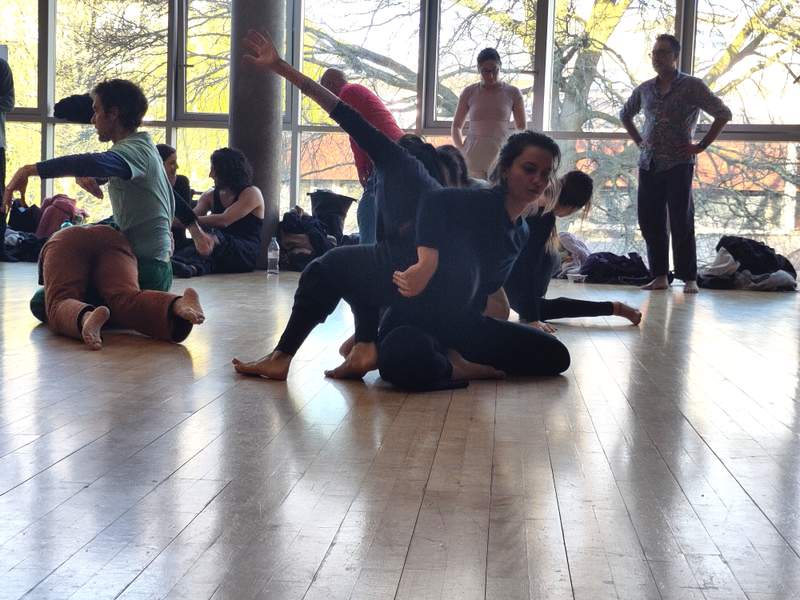 A Contact Improvisation jam in progress, London 2024